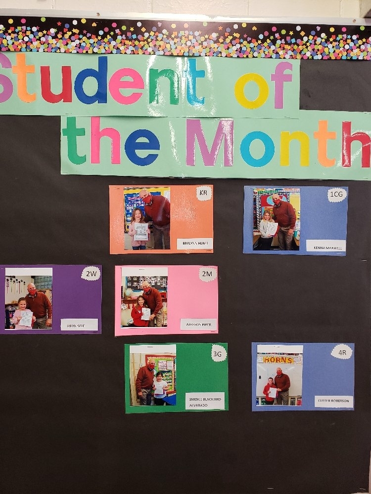 jan. student of the month